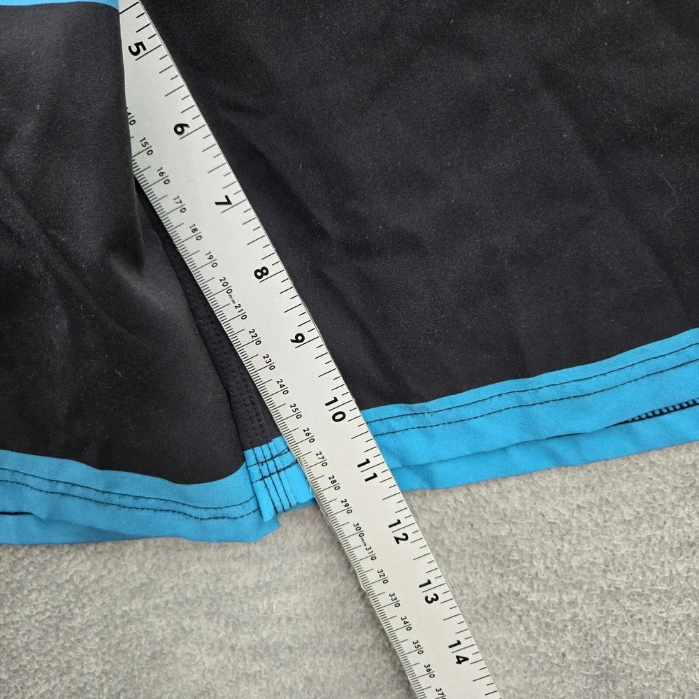 Dixxon Men Swimwear 30 Blue Striped‎ Board Shorts Logo Graphic Cargo Pocket